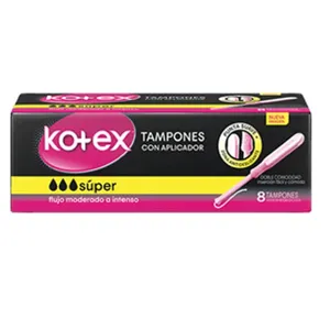 Tampones Kotex Super 8 Und